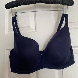 Victoria's Secret Lined Demi Navy Bra 38DD